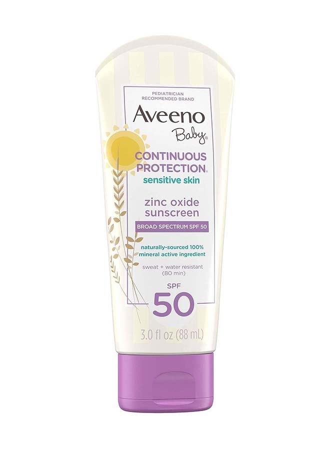 Aveeno Pack Of 2 Continuous Protection Sunscreen Lotion SPF 50 - 88 ml - Image 2