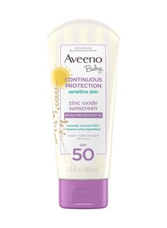 Aveeno Baby Continuous Protection Zinc Oxide Sunscreen Spf50 (88Ml)  - Image 1