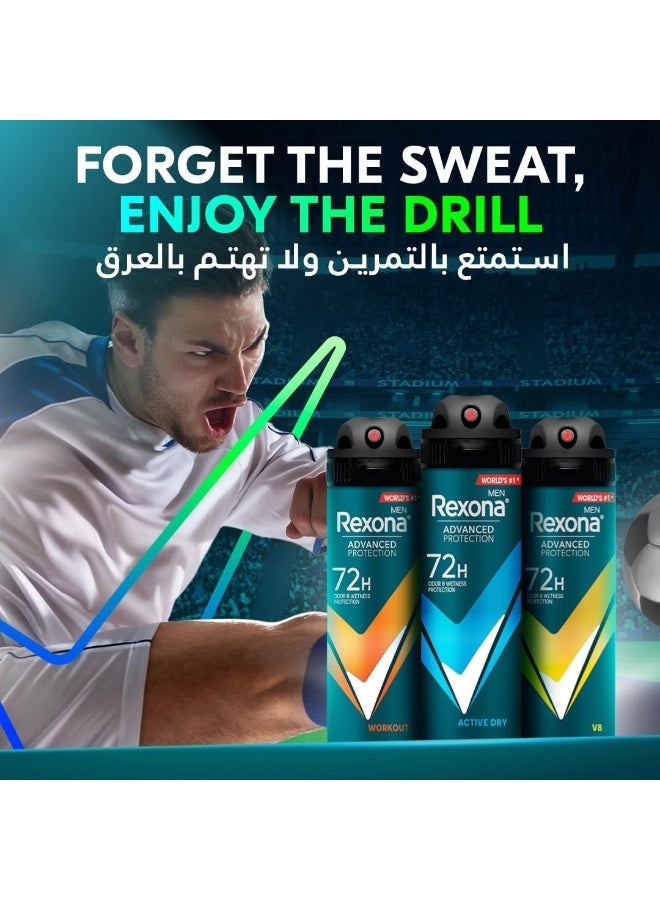 Rexona Men Antiperspirant Deodorant V8 Spray 150ml - Image 4