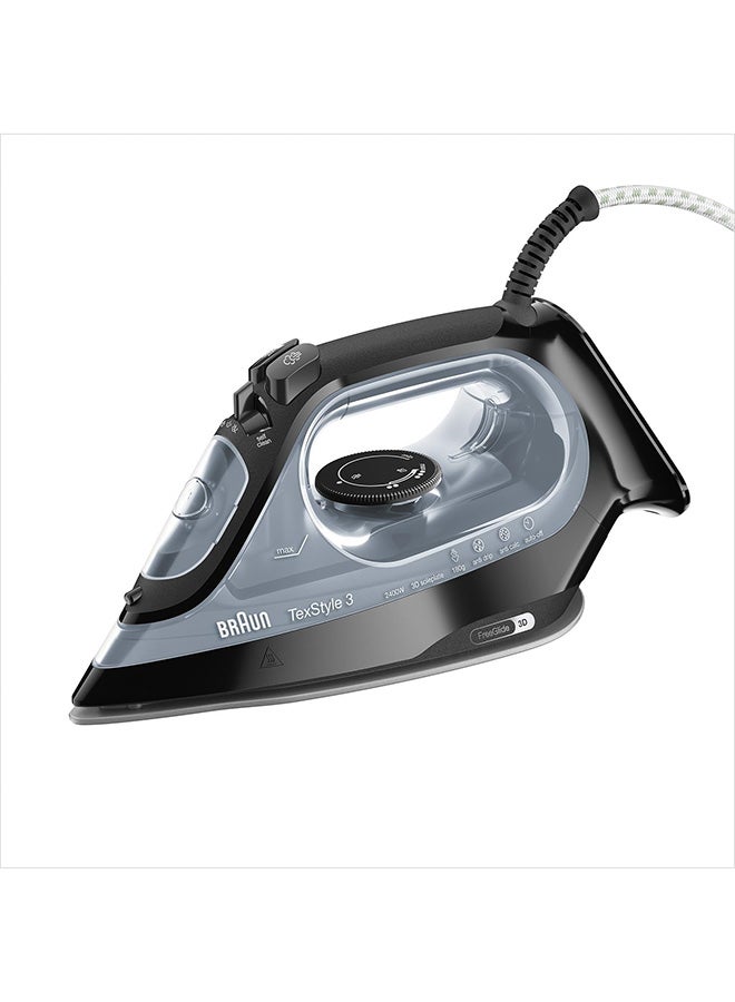 براون مكواة بخار تكستايل 3 270 ml 2400 W SI3055BK أسود - Image 1