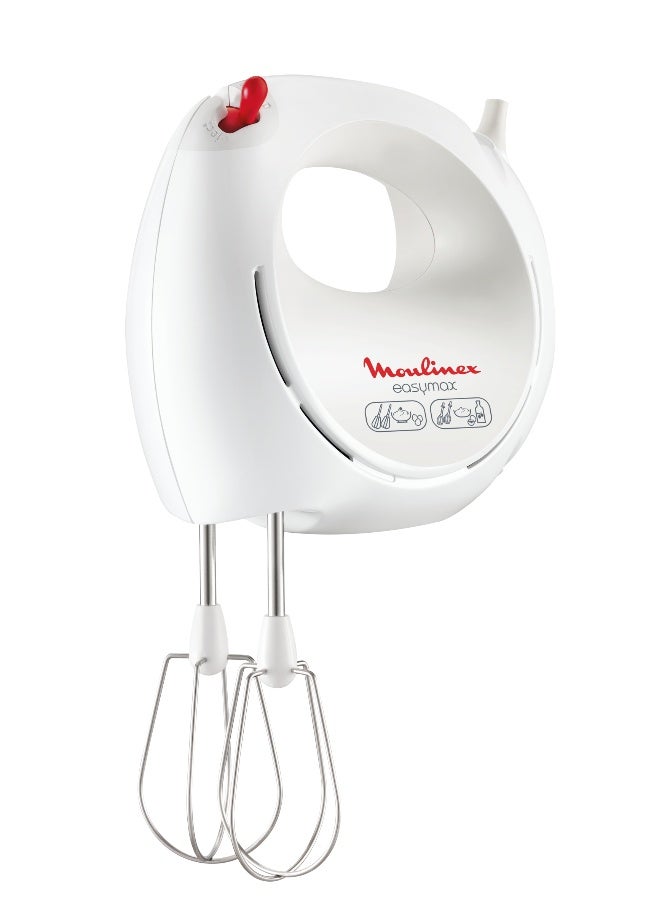 Moulinex Hand Mixer | Easy Max Hand Mixer | 5 speeds |  Plastic/Stainless Steel | 200 W HM250127 | HM2501B1 White / Red - Image 2