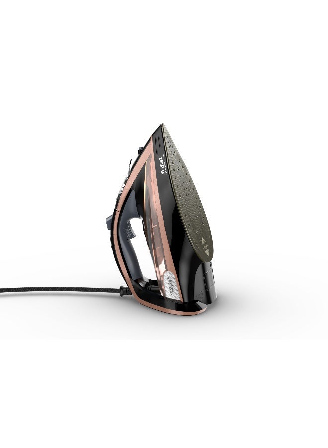 Tefal Steam Iron | Ultimate Pure Iron Steamer | With Calc Remover | Durilium Airglide Non-Stick Soleplate Technology | 2 Years Warranty | 350 ml 3120 W FV9845M0 Black / Blush - Image 4