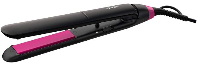 فيليبس مكواة فرد الشعر StraightCare Essential Thermo Protect BHS375/03، ضمان لمدة عامين، أسود/أرجواني أسود/بنفسجي - Image 1