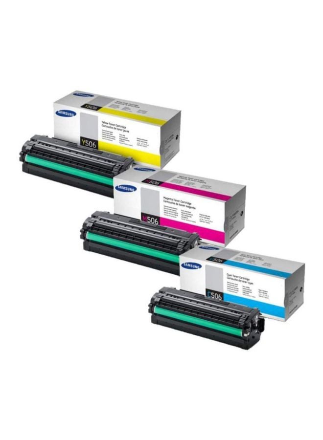Samsung 3-Piece Printer Toner Cartridge Set Yellow/Magenta/Cyan - Image 1