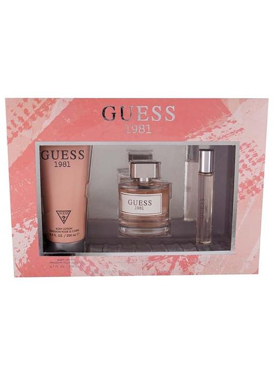 GUESS 1981 Gift Set EDT 100ml, Body Lotion 200ml, Travel Spray 15ml - Image 1