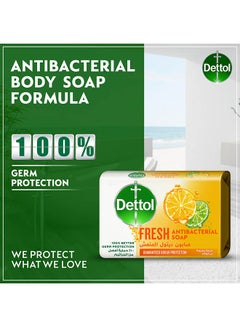 Dettol Pack of 4 Fresh Anti-Bacterial Bar Soap 120grams  - Image 2
