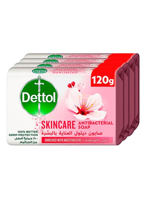 Pack Of 4 Skincare Anti-Bacterial Bar Soap 4x 120grams