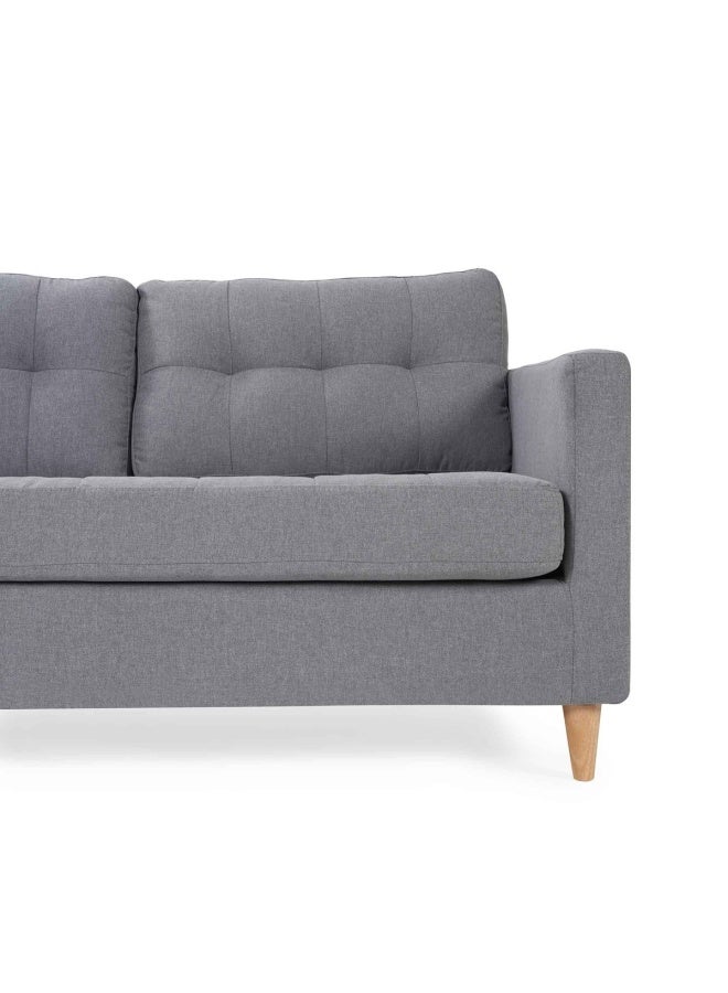 4 Seater | Cassimore Right Corner Sofa | L-Shaped | Fabric Material | 220 L x  53 H x 155 W " Grey/Brown