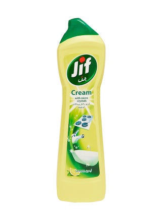 Pack of 4 Cream Cleaner With Micro Crystals Technology Lemon Eliminates Grease Burnt Food And Limescale Stains 500ml - view 2