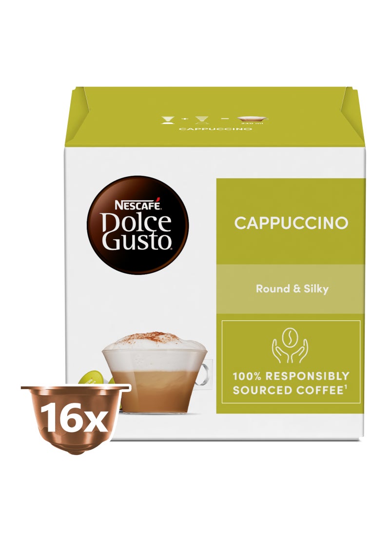 Starbucks Dolce Gusto Cappuccino 16 Capsules 186.4grams - Image 1
