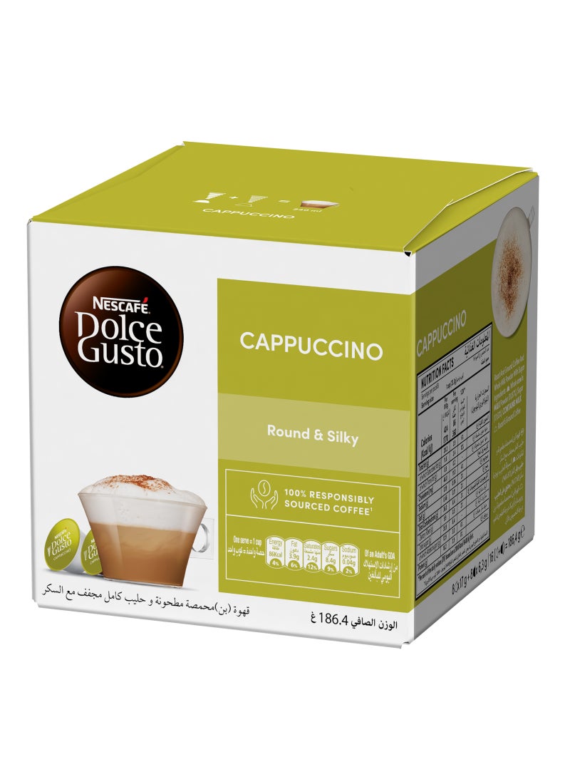 Starbucks Dolce Gusto Cappuccino 16 Capsules 186.4grams - Image 3