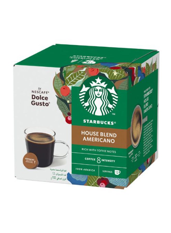 Starbucks Dolce Gusto Medium House Blend 12 Capsules Americano Americano 8.5grams  - Image 5