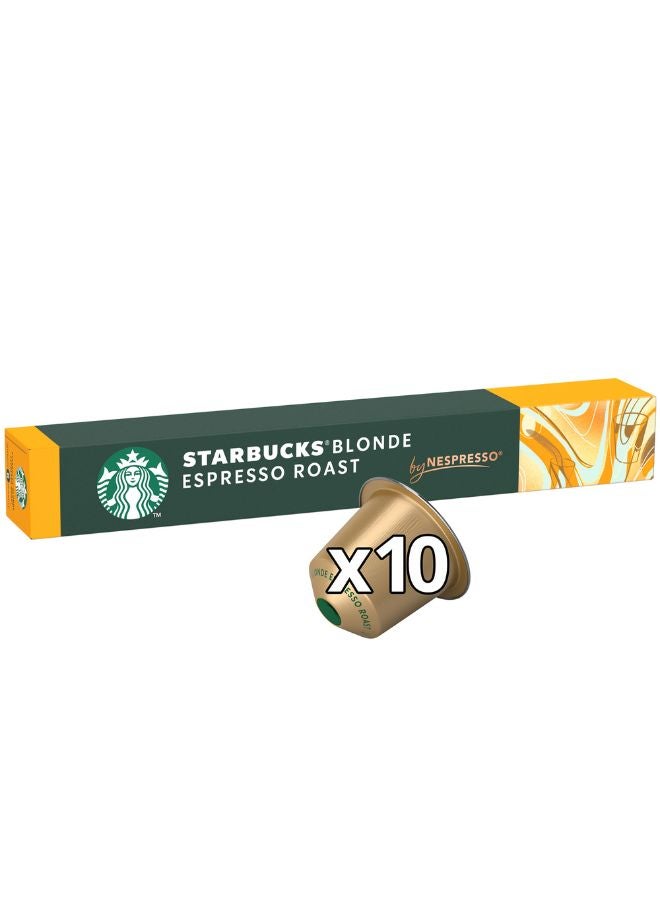 Starbucks Nespresso  Blonde Espresso Roast 10 Capsules 53grams  - Image 1