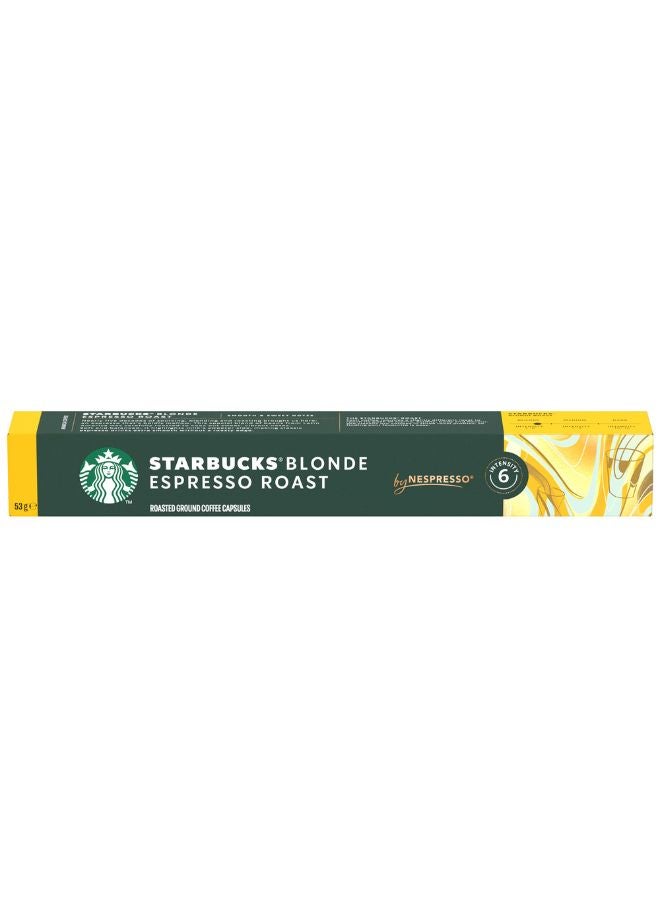 Starbucks Nespresso  Blonde Espresso Roast 10 Capsules 53grams  - Image 2