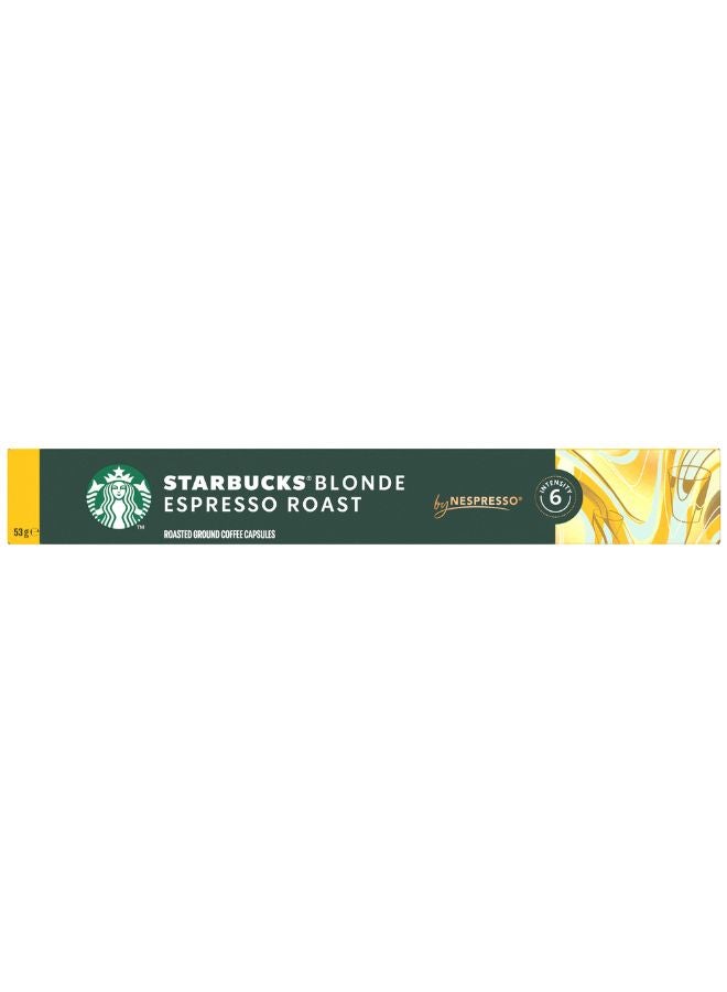 Starbucks Nespresso  Blonde Espresso Roast 10 Capsules 53grams  - Image 4