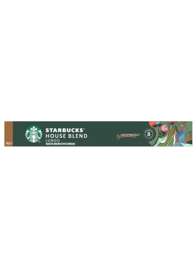 Starbucks - Nespresso House Blend Lungo, 10 Capsules 57grams - Image 1