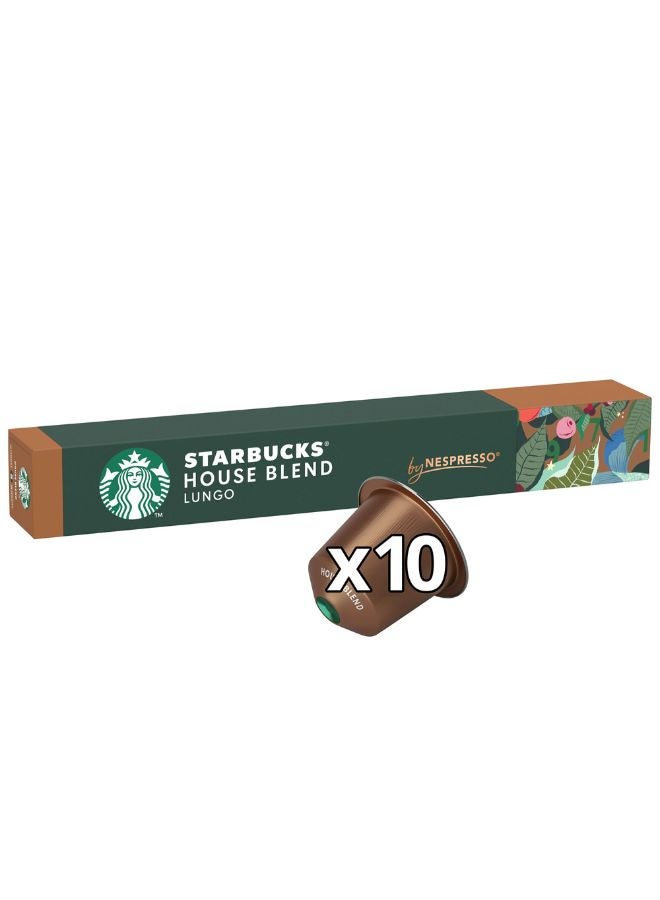 Starbucks - Nespresso House Blend Lungo, 10 Capsules 57grams - Image 1