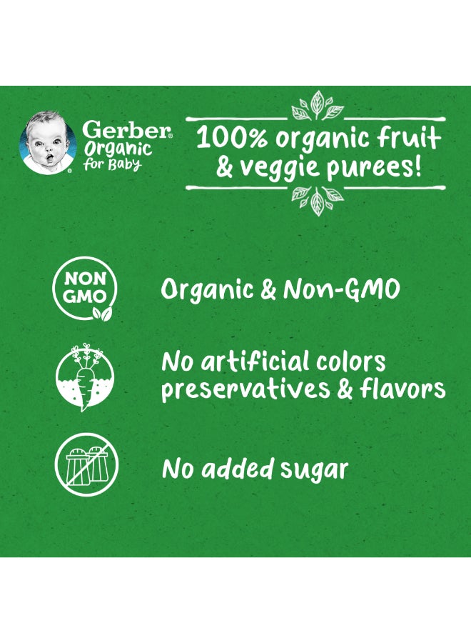 Gerber Organic Pumpking, Banana And Carrot Pouch Puree 90grams  - Image 5