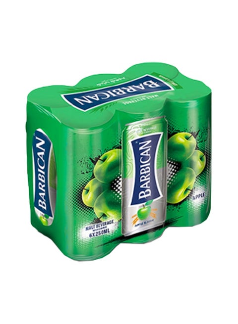 Apple Flavor Malt Beverage, Can, 250ml × 6 Pack of 6