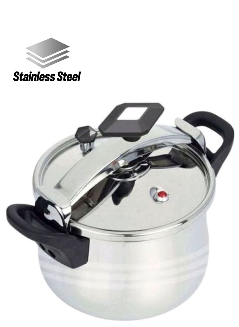 ديسيني وعاء طهي بالضغط من الستانلس ستيل أسود/ فضي 9لترات
