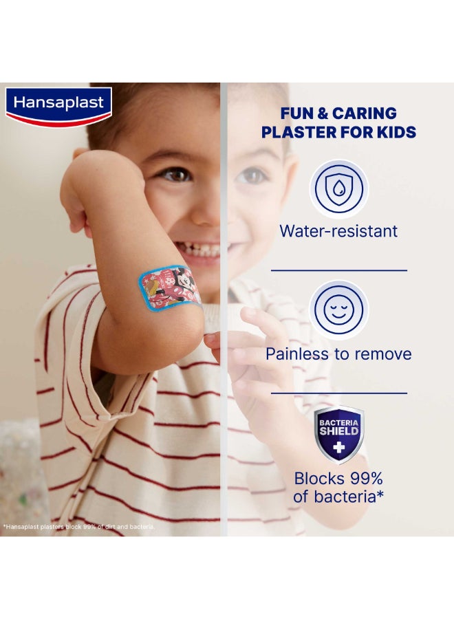 Hansaplast Disney Mickey And Friends Wound Plasters Kids Plasters  Water-Resistant Skin Friendly Painless To Remove Printed Plasters 20 Strips  - Image 4