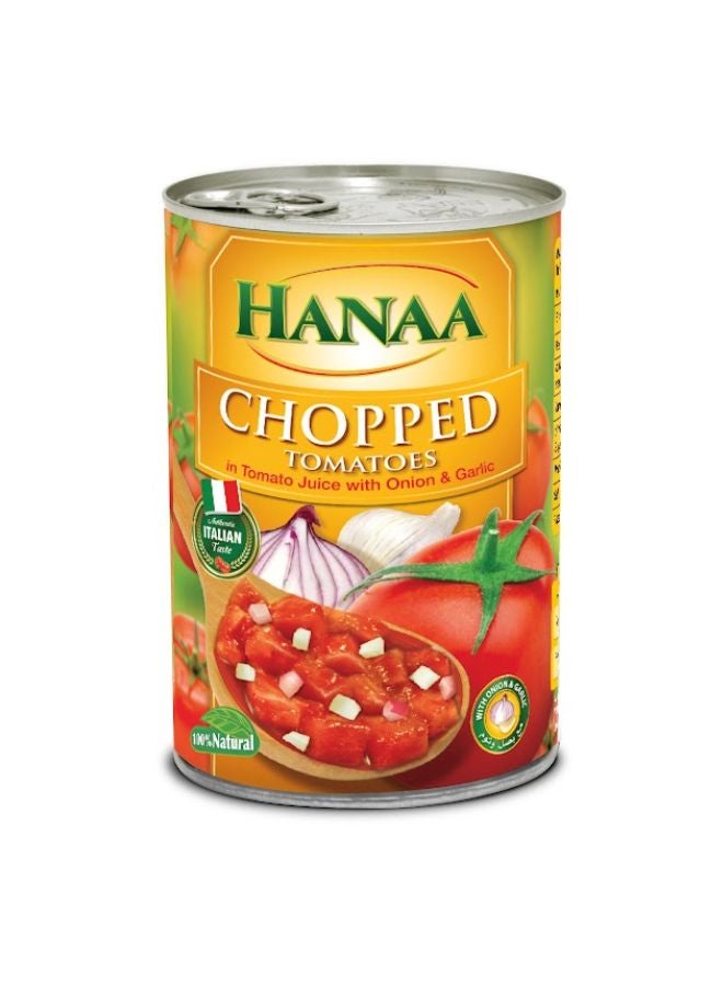 Hanaa Chopped Tomatoes With Onion And Garlic 400grams