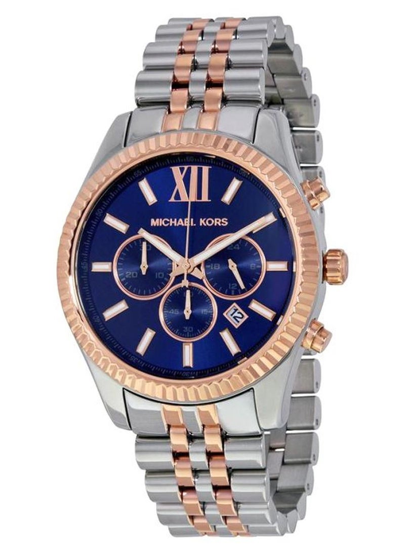 ساعة يد بعقارب مقاومة للماء طراز MK8412 للرجال