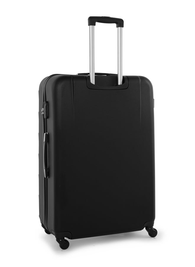 SENATOR Hard Case Travel Bags Medium Checked Luggage Trolley ABS Lightweight Suitcase with 4 Spinner Wheels A207 Black - Image 2