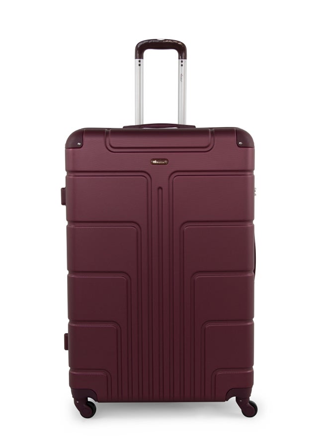SENATOR Hard Case Travel Bag Cabin Luggage Trolley ABS Lightweight Suitcase with 4 Spinner Wheels A1012 Burgundy - Image 1