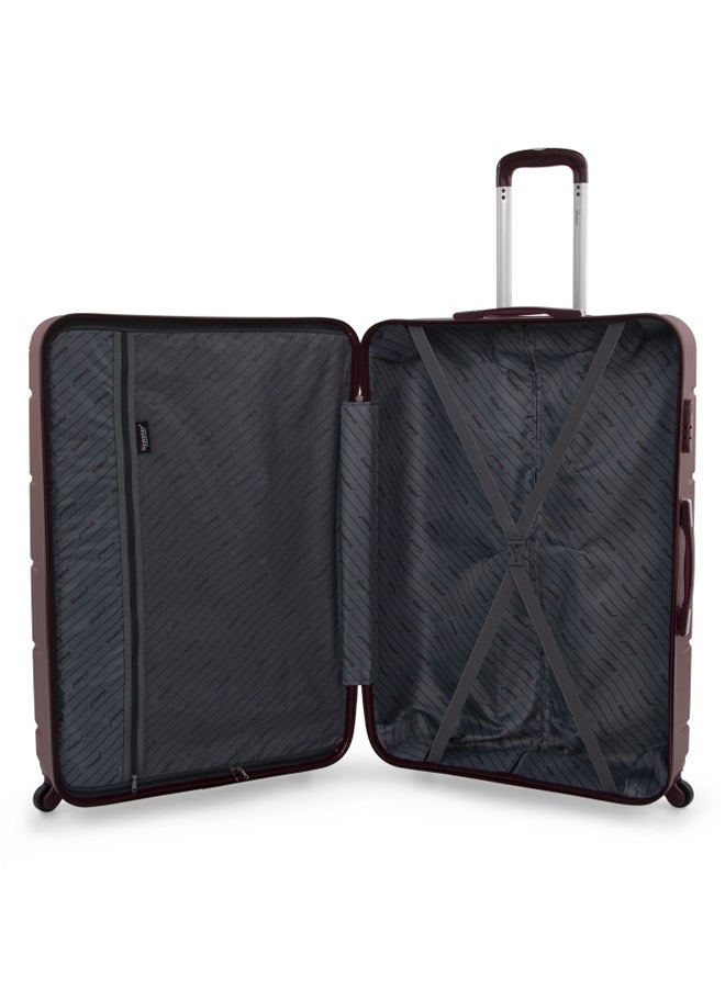 SENATOR Hard Case Travel Bag Cabin Luggage Trolley ABS Lightweight Suitcase with 4 Spinner Wheels A1012 Burgundy - Image 3