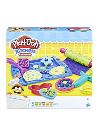 Kitchen Cookie Creations Play Food Set - Make & Decorate Colorful Pretend Cookies with Rolling Pin, Cutters, Icing Extruder & Molds With 5 Non-Toxic Play-Doh Colors, For Kids Age 3+ Packaging May Vary - pnsku/N31454825A/45/_/1738118740/d4ed6f00-41ae-405e-94c0-d0fad5a5cc06