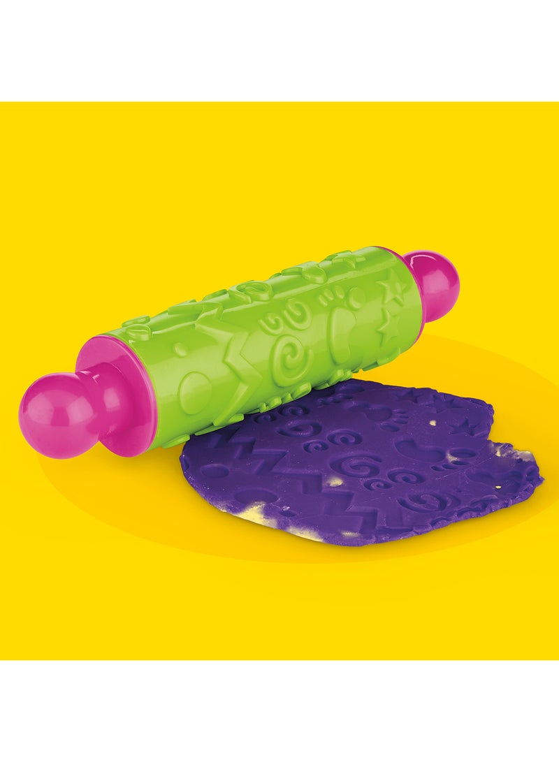 Kitchen Cookie Creations Play Food Set - Make & Decorate Colorful Pretend Cookies with Rolling Pin, Cutters, Icing Extruder & Molds With 5 Non-Toxic Play-Doh Colors, For Kids Age 3+ Packaging May Vary