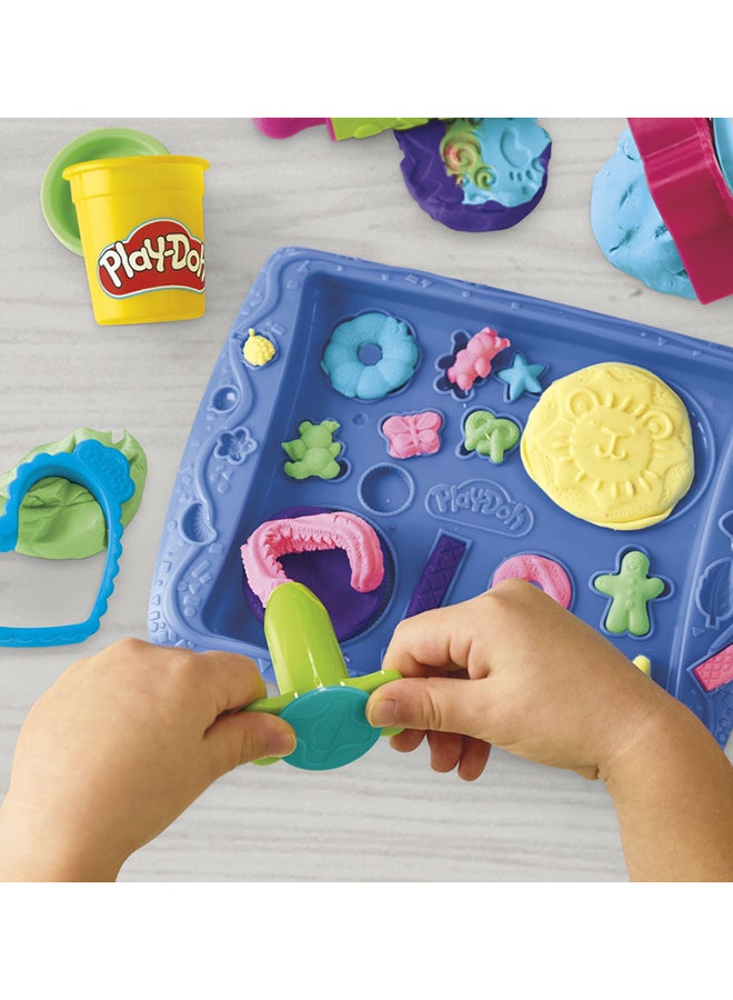 بلاي دوه بلاي-دوه كيتشن كرييشنز كوكي كرييشينز بلاي مجموعة طعام للأطفال من عمر 3 سنوات فما فوق مع 5 ألوان غير سامة من بلاي-دوه - Image 4