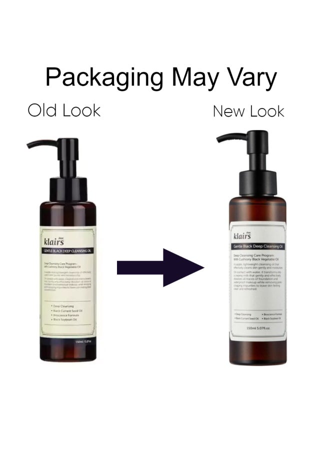 Dear,Klairs - Gentle Black Deep Cleansing Oil Packaging May Vary 150ml - Image 1