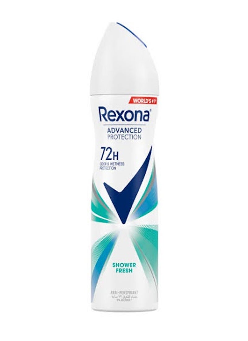 Rexona Shower Clean Deodorant Spray , 150ml Clear  - Image 1
