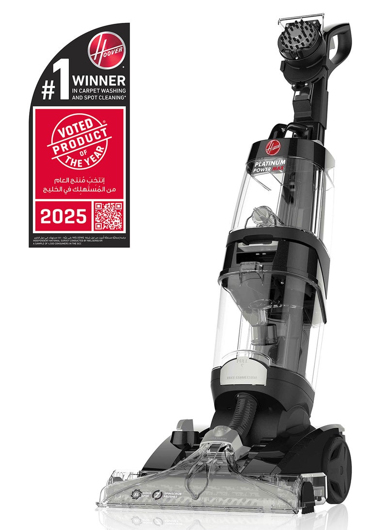 HOOVER Platinum Power Max Carpet Washer, Deep Cleaning 3.5 L 1200 W CWKTH012 Multicolour - Image 1