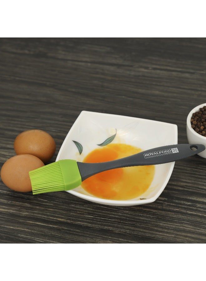 Royalford - Silicone Brush Polymer Handle Dishwasher Safe 20.5X4.2Cm Multicolor - Image 1