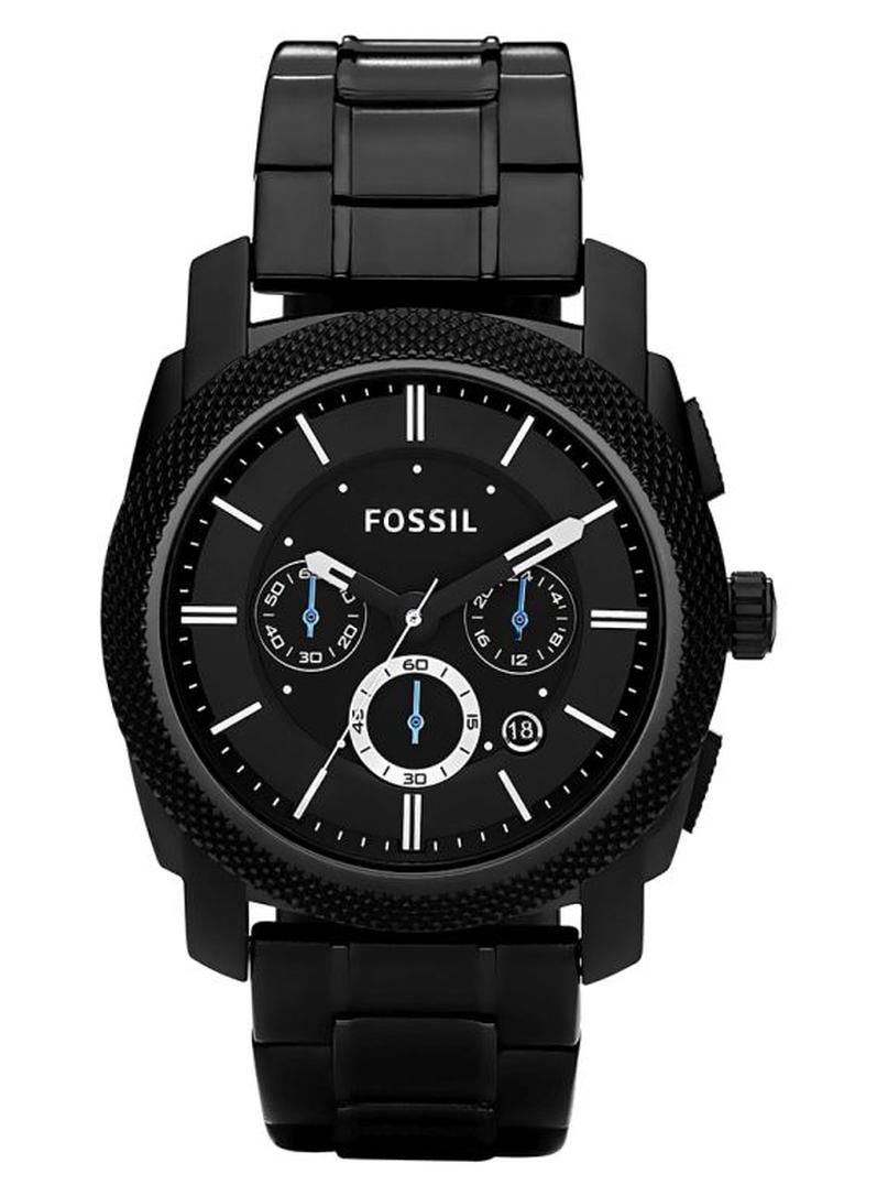 FOSSIL Men's Machine Analog Quartz Watch FS4552 - 45 mm - Black - Image 1