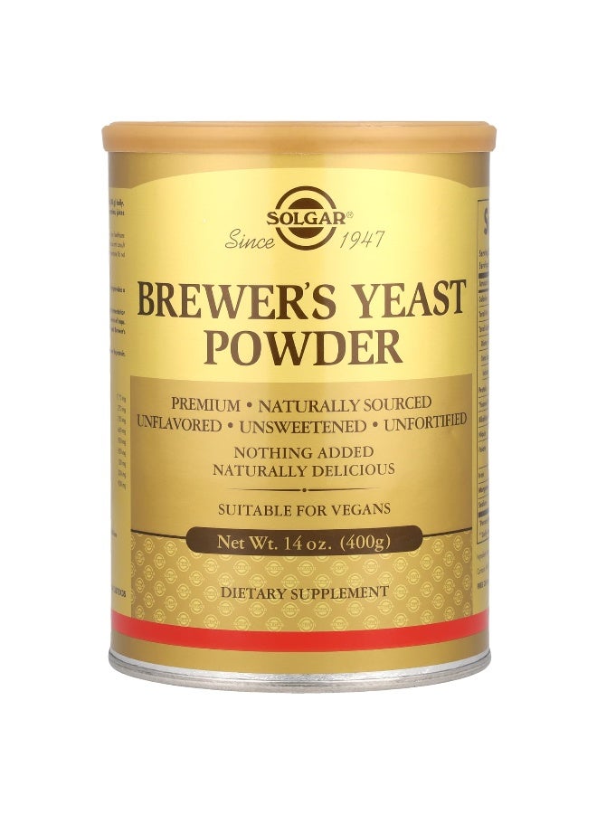 Solgar Brewer's Yeast Powder, 14 oz (400 g) - Image 1