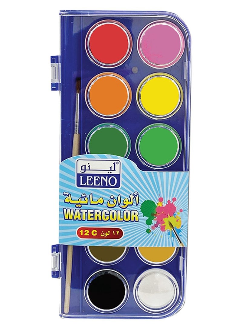 LEENO Water Color 12 Colors Multicolour - Image 1