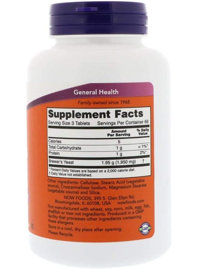 ناو فودز مكمل غذائي من خميرة البيرة - 650 ملجم - 200 قرص - Image 2