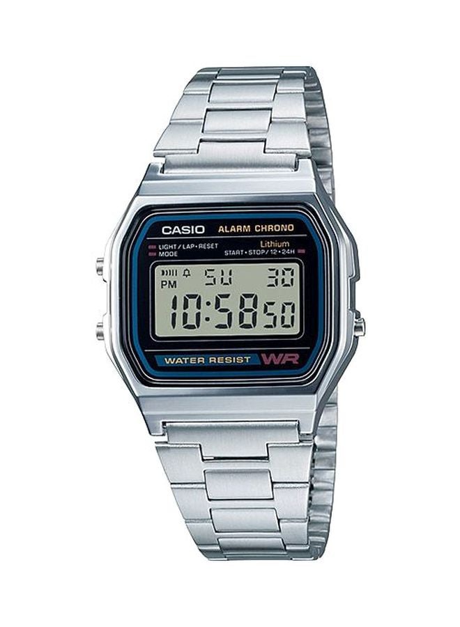 CASIO Men's Vintage Series Digital Watch A158WA-1DF - 37 mm - Silver - Image 1