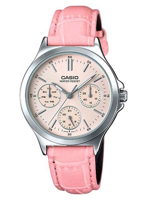 Women's Enticer Water Resistant Analog Watch LTP-V300L-4A - 38 mm - Pink