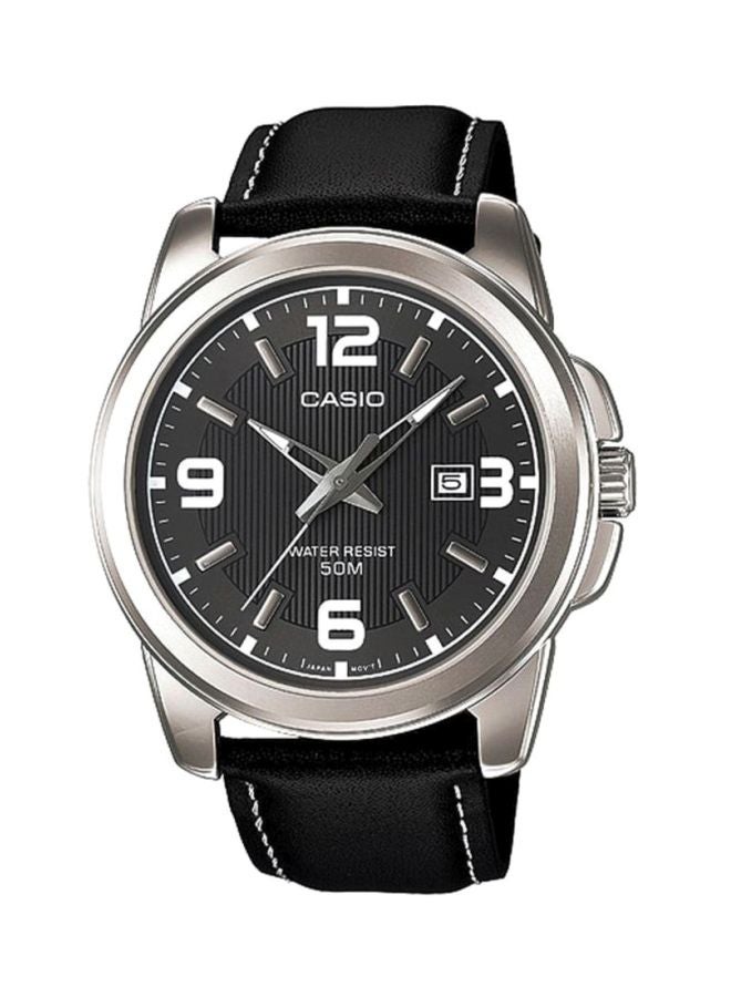 CASIO Men's Enticer Analog Watch MTP-1314L-8AVDF - 48 mm - Black - Image 1