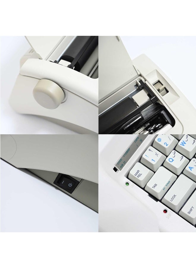 Olympia Electrical Typewriter (Arabic/English) 45 Keys, Model 100C Beige - Image 4