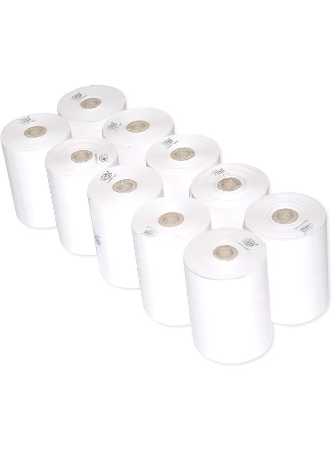 FIS Thermal Paper Roll (80x60mmx1/2in) - 10 Pieces - Image 1