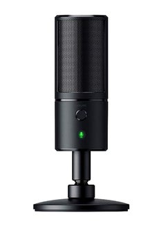 Seiren Emote - Streaming Condenser Mic with Emoticon Display, Hypercardioid Condenser Microphone, 8-Bit Emoticon Led Display, Stream Reactive Emoticons - Black, USB