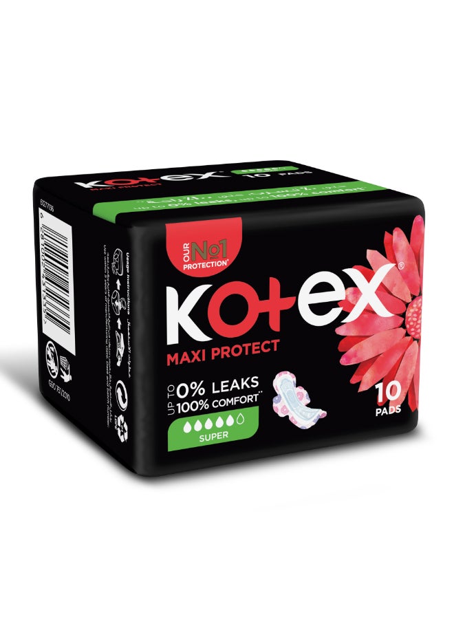 Kotex Maxi Protect Thick Pads, Super Size Sanitary Pads with Wings, 120 Sanitary Pads 120 Pieces - Image 2