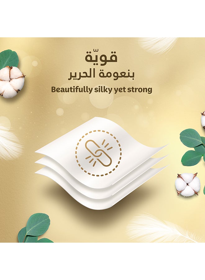 عبوة مناشف سيلك للوجه من 54 قطعة أبيض 50 Sheets - Image 4