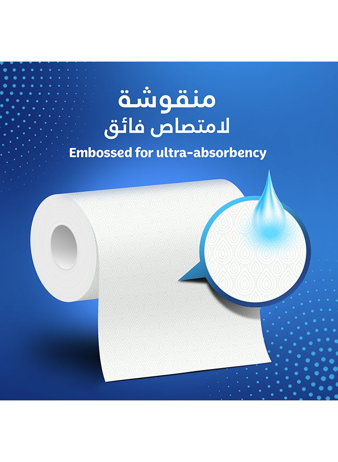 Kleenex Viva Multi-Purpose Ultra Absorbent Paper Towel Rolls, Pack of 10+2 Free White - Image 4